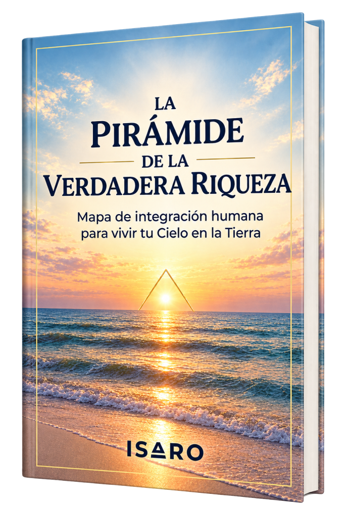 Mockup de la portada de La Pirámide de la Verdadera Riqueza, próximo libro de Isaro.